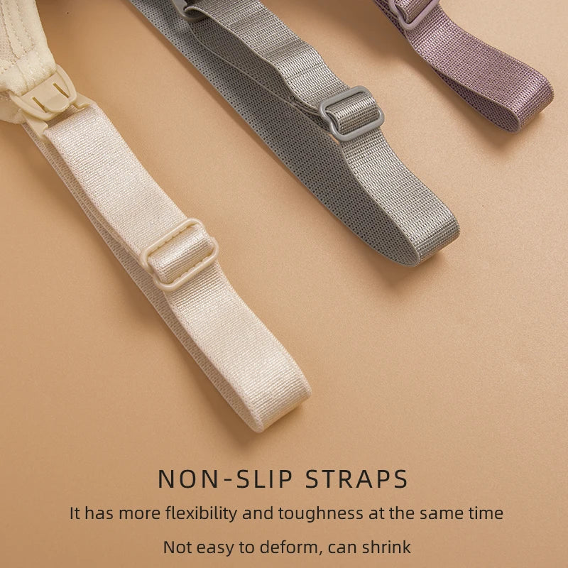 Plus Size Nursing Bra – Breathable, Seamless, Push Up Maternity Underwear