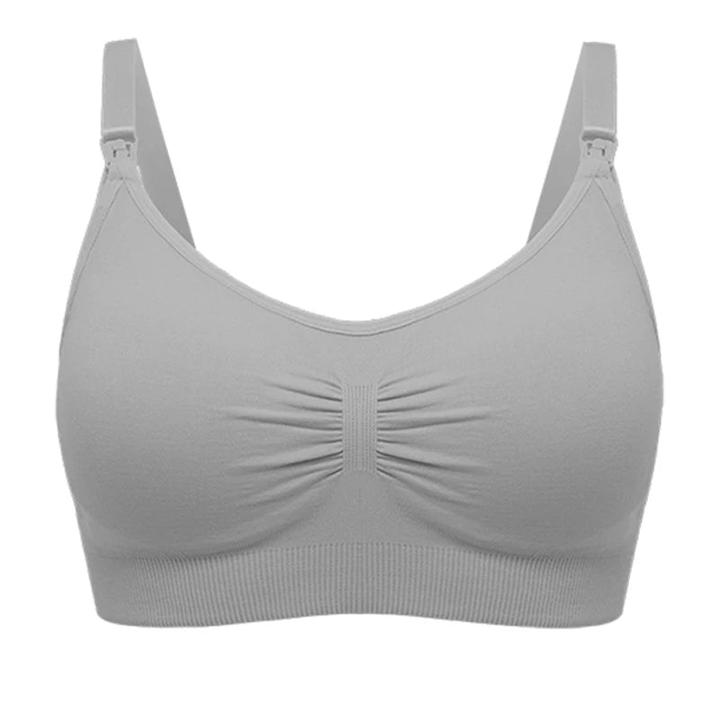 Plus Size Nursing Bra – Breathable, Seamless, Push Up Maternity Underwear