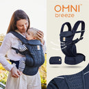 Ergobaby Breathable Mesh Baby Carrier, All Positions, 7–45 lbs