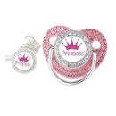 Crown Newborn Silicone Pacifier Clip – BPA Free Teether & Soother, Baby Shower Gift