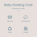 AnGku Baby Rocking Swing Chair with Toys, Adjustable Bouncer Seat