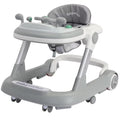 2-in-1 Foldable Baby Walker with Removable Tray & Music (No Battery)