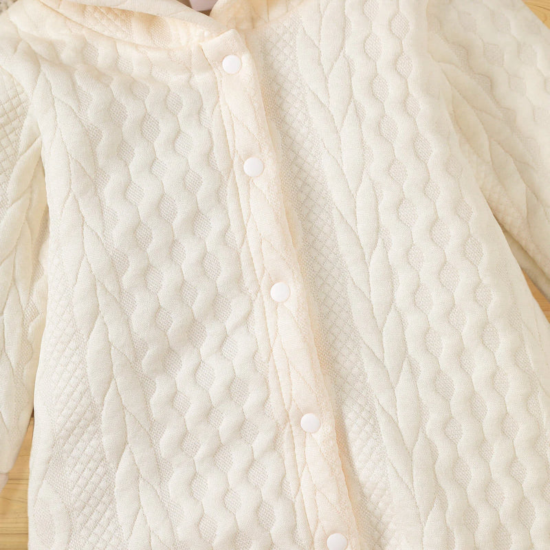 Autumn Winter Baby Romper – Hooded Long Sleeve Jumpsuit for Boys & Girls