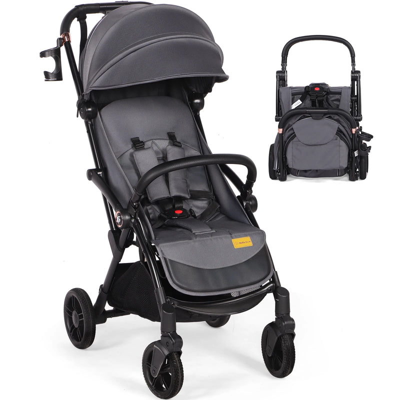 Baby Stroller for Toddlers up to 22KG – Compact, Lightweight, One-Hand Fold, UPF 50+ Canopy