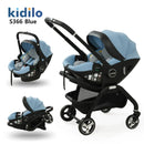3-in-1 Baby Stroller with Safety Seat, Portable for Ages 0-2