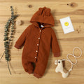 Autumn Winter Baby Romper – Hooded Long Sleeve Jumpsuit for Boys & Girls