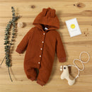 Autumn Winter Baby Romper – Hooded Long Sleeve Jumpsuit for Boys & Girls