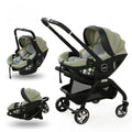 3-in-1 Baby Stroller with Safety Seat, Portable for Ages 0-2