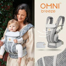 Ergobaby Breathable Mesh Baby Carrier, All Positions, 7–45 lbs