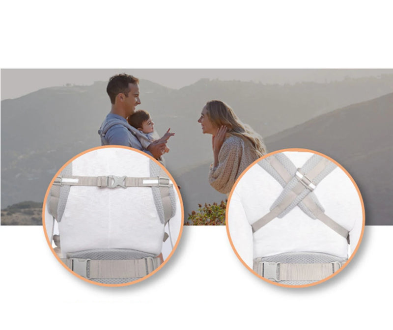 Ergobaby Breathable Mesh Baby Carrier, All Positions, 7–45 lbs