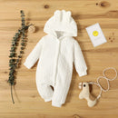 Autumn Winter Baby Romper – Hooded Long Sleeve Jumpsuit for Boys & Girls