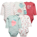 Baby Bodysuits 5pcs Set – 100% Cotton Newborn & Toddler Clothes