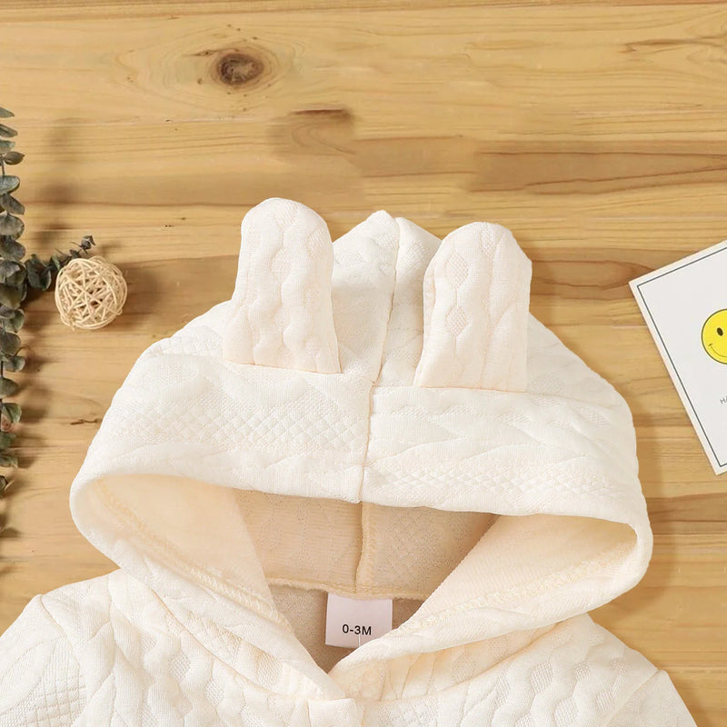 Autumn Winter Baby Romper – Hooded Long Sleeve Jumpsuit for Boys & Girls