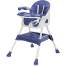Foldable Baby High Chair 6+ Months, Antislip Pad & Toy Rack, Easy-Clean, E500