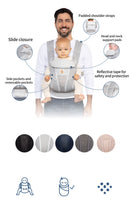 Ergobaby Breathable Mesh Baby Carrier, All Positions, 7–45 lbs