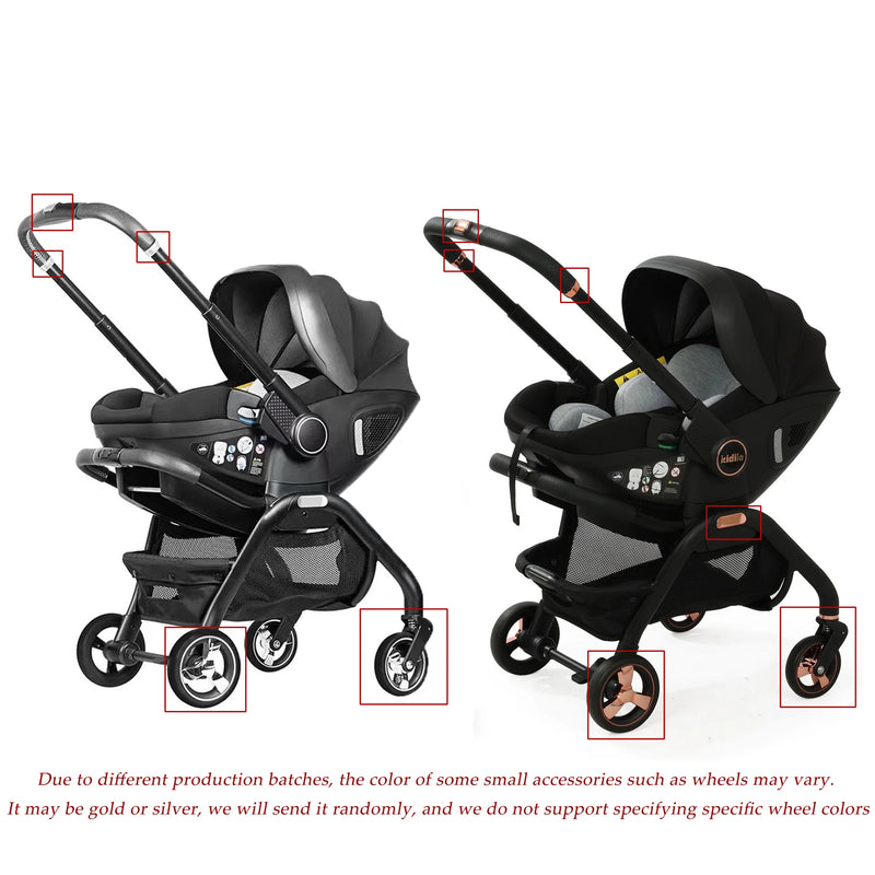 3-in-1 Baby Stroller with Safety Seat, Portable for Ages 0-2
