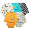Baby Bodysuits 5pcs Set – 100% Cotton Newborn & Toddler Clothes