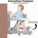 2-in-1 Foldable Baby Walker with Removable Tray & Music (No Battery)