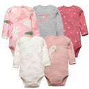 Baby Bodysuits 5pcs Set – 100% Cotton Newborn & Toddler Clothes