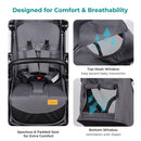 Baby Stroller for Toddlers up to 22KG – Compact, Lightweight, One-Hand Fold, UPF 50+ Canopy