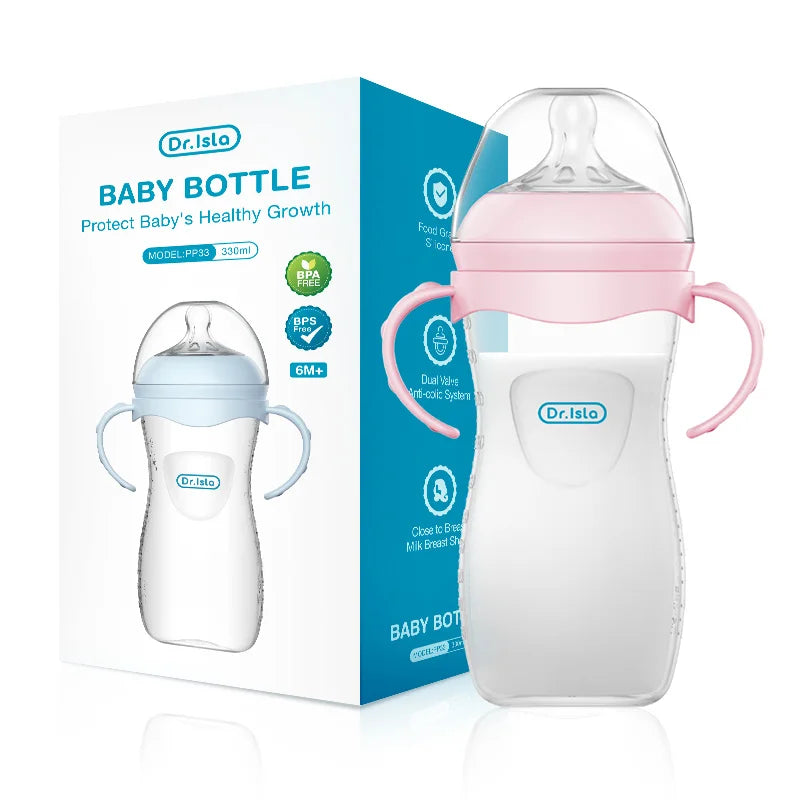150/240/330ML Baby PP Feeding Bottle with Handle – Newborn Milk Bottle