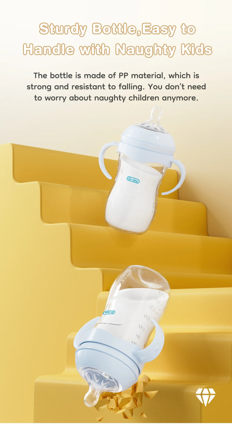 150/240/330ML Baby PP Feeding Bottle with Handle – Newborn Milk Bottle