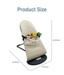 AnGku Baby Rocking Swing Chair with Toys, Adjustable Bouncer Seat