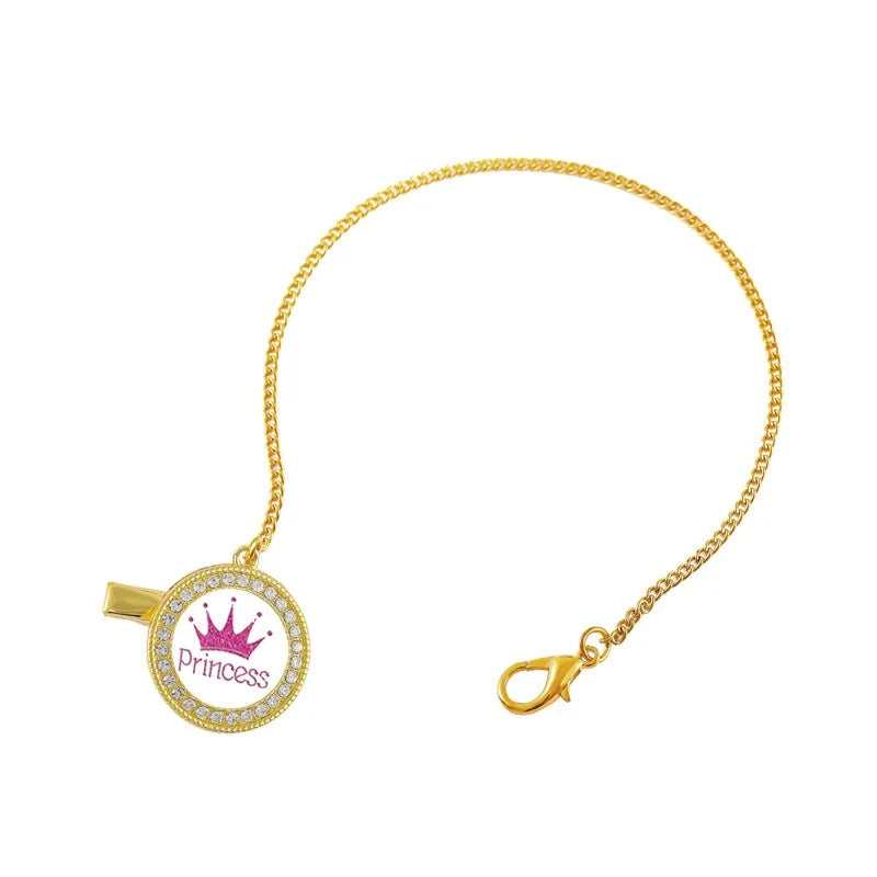 Crown Newborn Silicone Pacifier Clip – BPA Free Teether & Soother, Baby Shower Gift