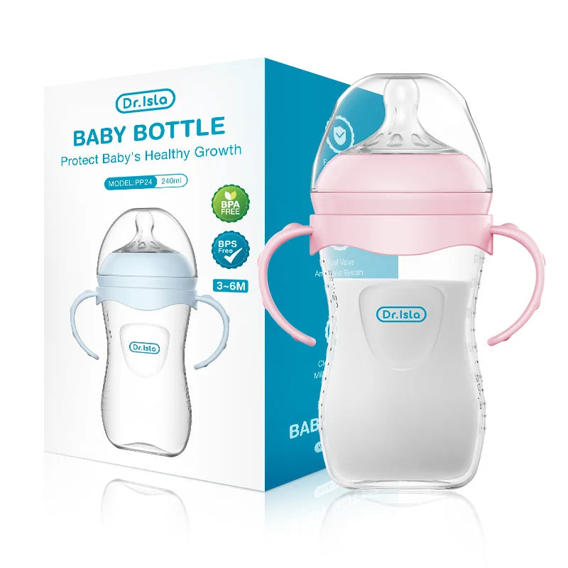 150/240/330ML Baby PP Feeding Bottle with Handle – Newborn Milk Bottle