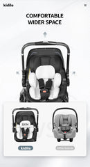 3-in-1 Baby Stroller with Safety Seat, Portable for Ages 0-2