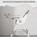 Foldable Baby High Chair 6+ Months, Antislip Pad & Toy Rack, Easy-Clean, E500