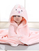 Cartoon Baby Hooded Bath Towel – Soft Newborn Blanket & Toddler Bathrobe