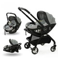 3-in-1 Baby Stroller with Safety Seat, Portable for Ages 0-2