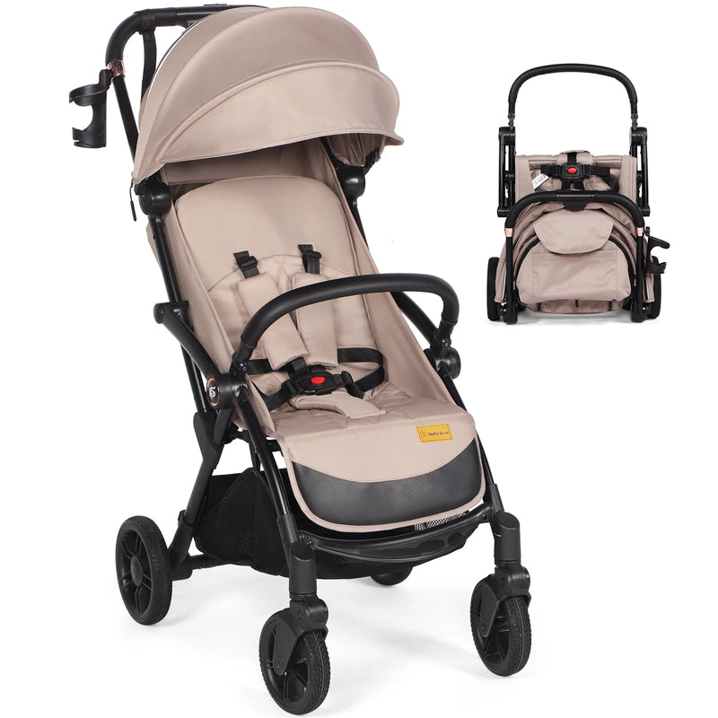 Baby Stroller for Toddlers up to 22KG – Compact, Lightweight, One-Hand Fold, UPF 50+ Canopy