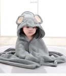 Cartoon Baby Hooded Bath Towel – Soft Newborn Blanket & Toddler Bathrobe