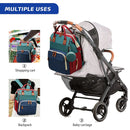 3-in-1 Waterproof Diaper Bag Backpack with Foldable Baby Bed & USB Charging – 3 Styles