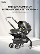 3-in-1 Baby Stroller with Safety Seat, Portable for Ages 0-2