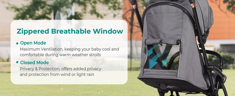 Baby Stroller for Toddlers up to 22KG – Compact, Lightweight, One-Hand Fold, UPF 50+ Canopy