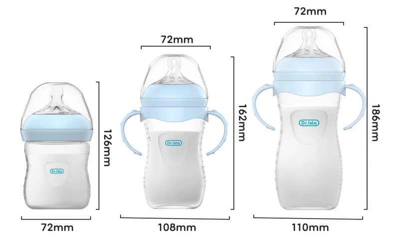 150/240/330ML Baby PP Feeding Bottle with Handle – Newborn Milk Bottle
