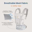 Ergobaby Breathable Mesh Baby Carrier, All Positions, 7–45 lbs
