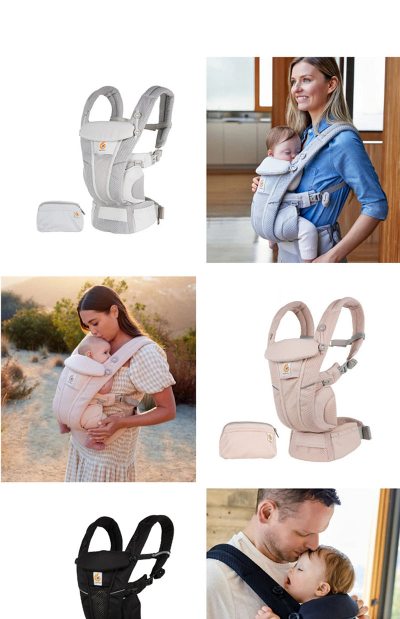 Ergobaby Breathable Mesh Baby Carrier, All Positions, 7–45 lbs