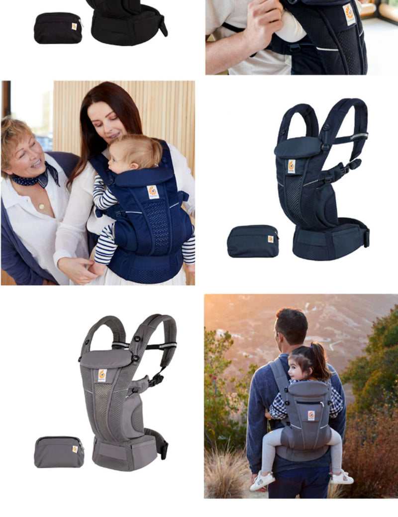 Ergobaby Breathable Mesh Baby Carrier, All Positions, 7–45 lbs