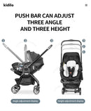 3-in-1 Baby Stroller with Safety Seat, Portable for Ages 0-2