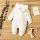 Autumn Winter Baby Romper – Hooded Long Sleeve Jumpsuit for Boys & Girls