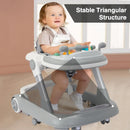 2-in-1 Foldable Baby Walker with Removable Tray & Music (No Battery)