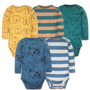 Baby Bodysuits 5pcs Set – 100% Cotton Newborn & Toddler Clothes