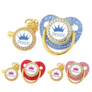 Crown Newborn Silicone Pacifier Clip – BPA Free Teether & Soother, Baby Shower Gift