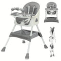 Foldable Baby High Chair 6+ Months, Antislip Pad & Toy Rack, Easy-Clean, E500