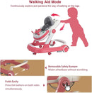 2-in-1 Foldable Baby Walker with Removable Tray & Music (No Battery)