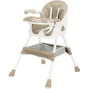 Foldable Baby High Chair 6+ Months, Antislip Pad & Toy Rack, Easy-Clean, E500